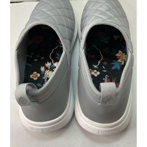 Vera Bradley Women's VB Cloud Convertible Slip On‎ Shoe Nickel Gray Quilted Sz 8 - Picture 6 of 8